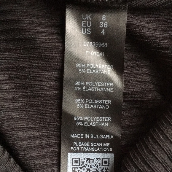 asos one shoulder one arm black ribbed bodysuit - Picture 16 of 16